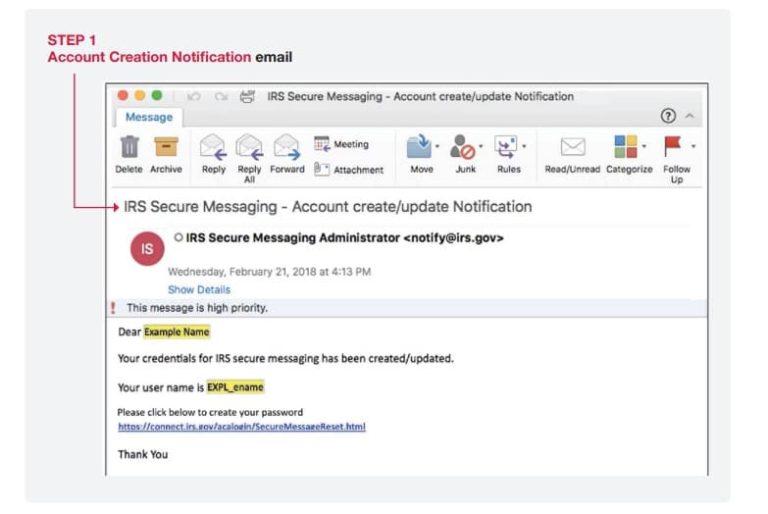 Irs secure messaging taxgoo