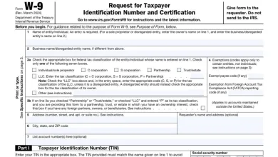 Form W9 Mailing Address 25 Form W9 Mailing Address