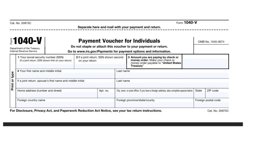 Form 1040-V Tax Form 2 How To Complete 1040-V Tax Form