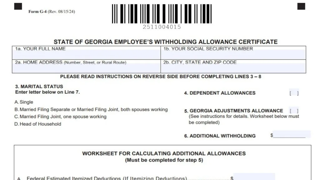 Dependent Allowance In Georgia Form G-4: What Counts And How To Claim It Right 2 Common Mistakes When Claiming Dependent Allowances