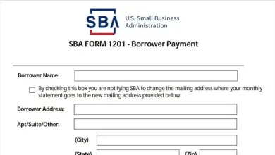 SBA 1201 Borrower Payments Form 20 SBA 1201 Borrower Payments Form