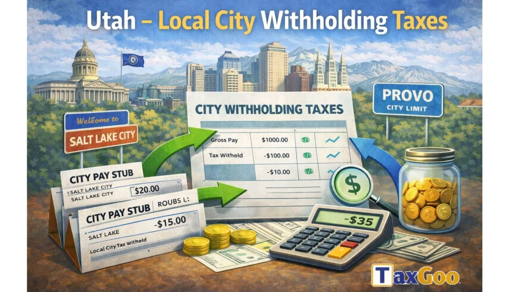 Utah Withholding Taxes 2 UTAH - Local City Withholding Taxes