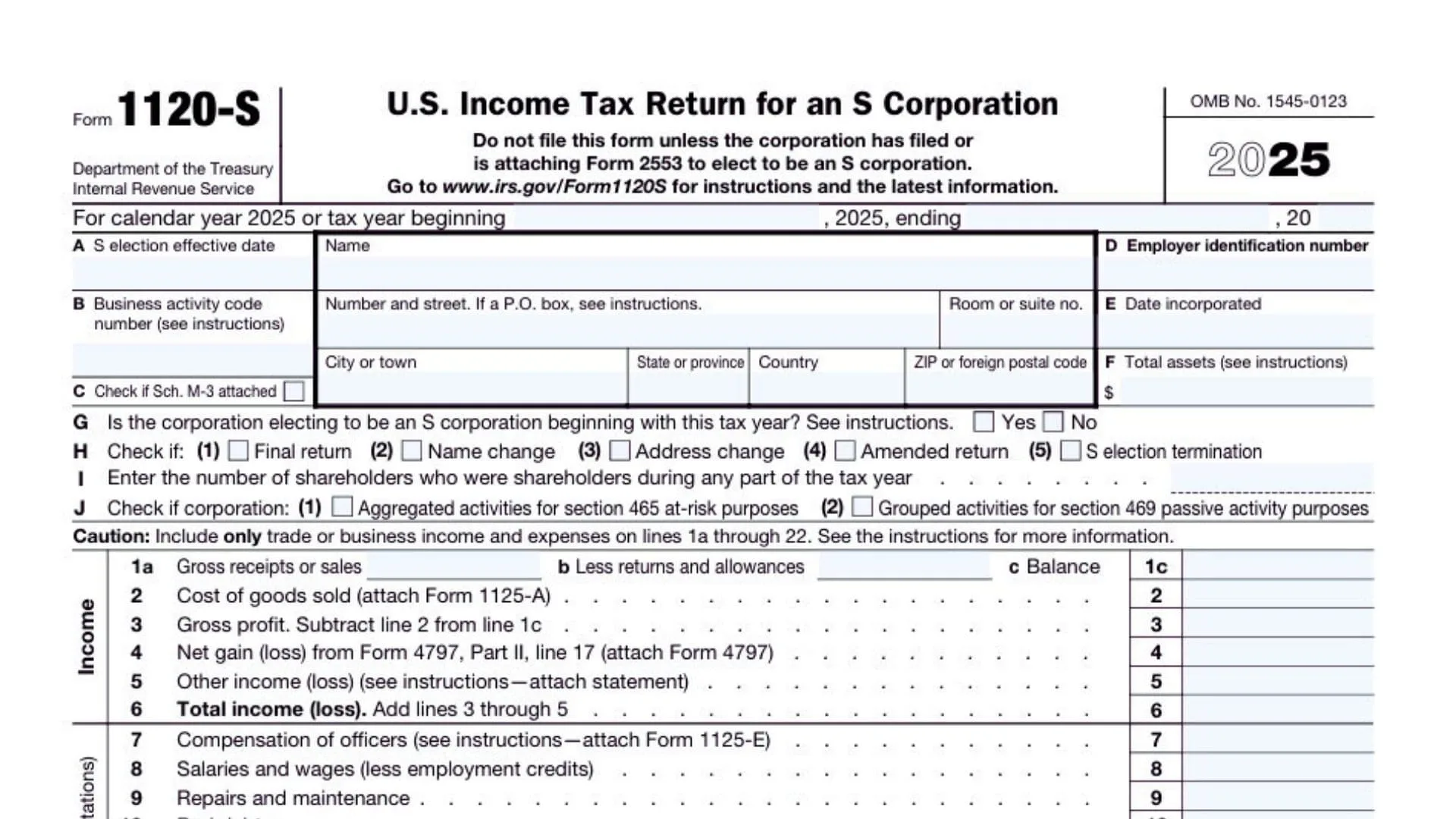 1120S Extensions 1 1120S Extensions