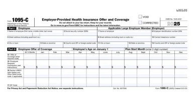 Form 1095-C Instructions 19 Form 1095-C Instructions