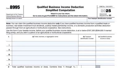 Form 8995 Instructions 1 Form 8995 Instructions