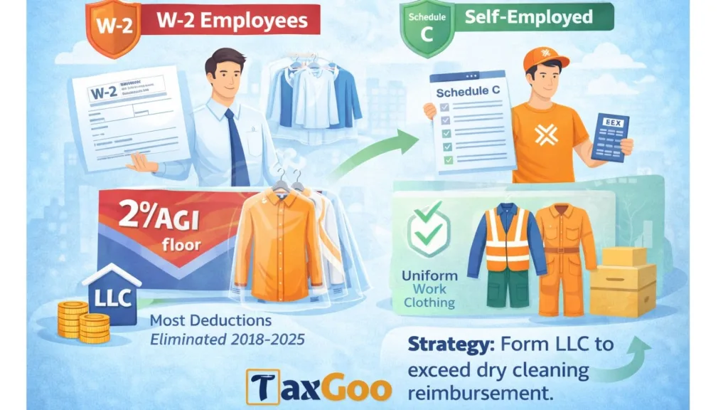 Dry Cleaning Expenses: Tax Deductible or Not? – Full Guide 2 W-2 Employees vs. Self-Employed Major Rule Differences