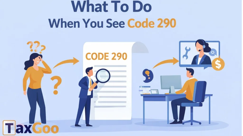 IRS Code 290: What it Means? 2 What To Do When You See Code 290