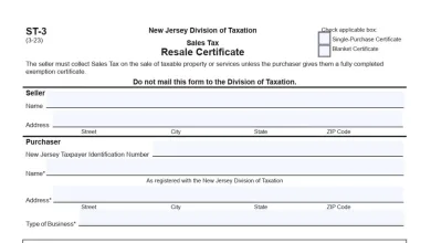 New Jersey ST3 Form Instructions 20 New Jersey ST3 Form Instructions