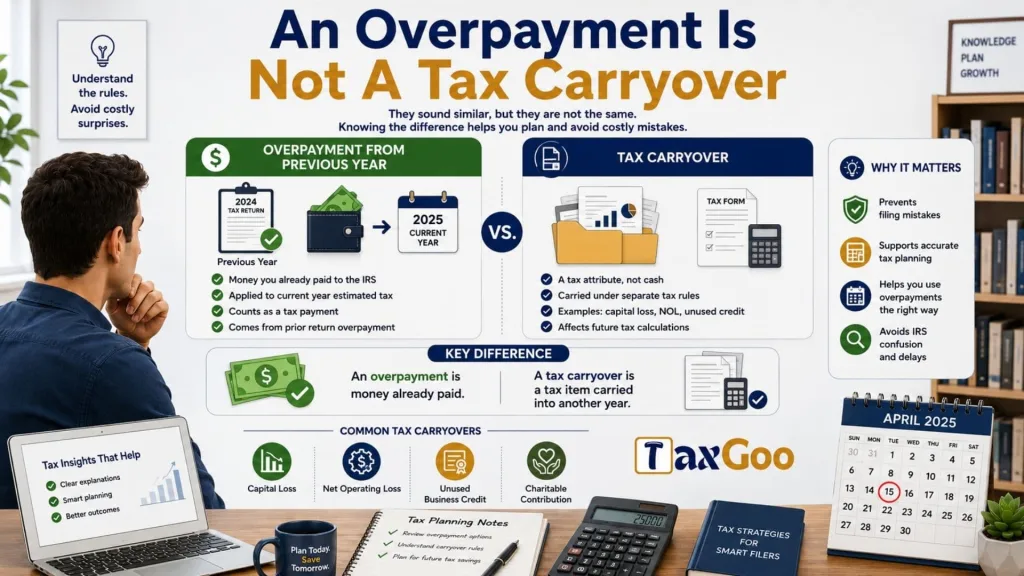 Overpayment From Previous Year 3 An Overpayment Is Not A Tax Carryover