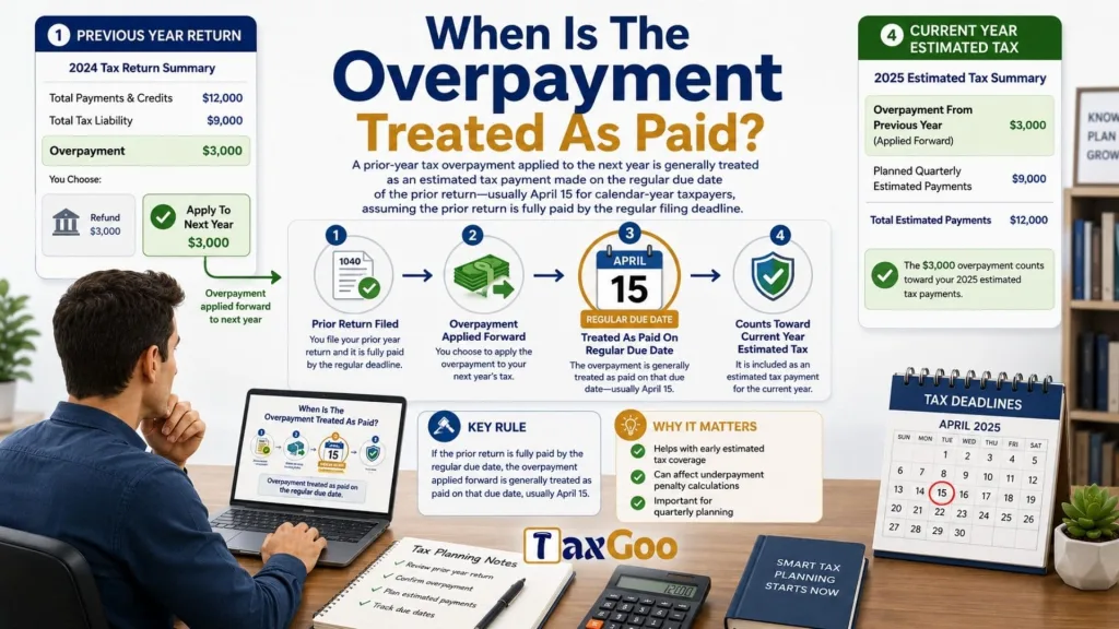 Overpayment From Previous Year 2 When Is The Overpayment Treated As Paid