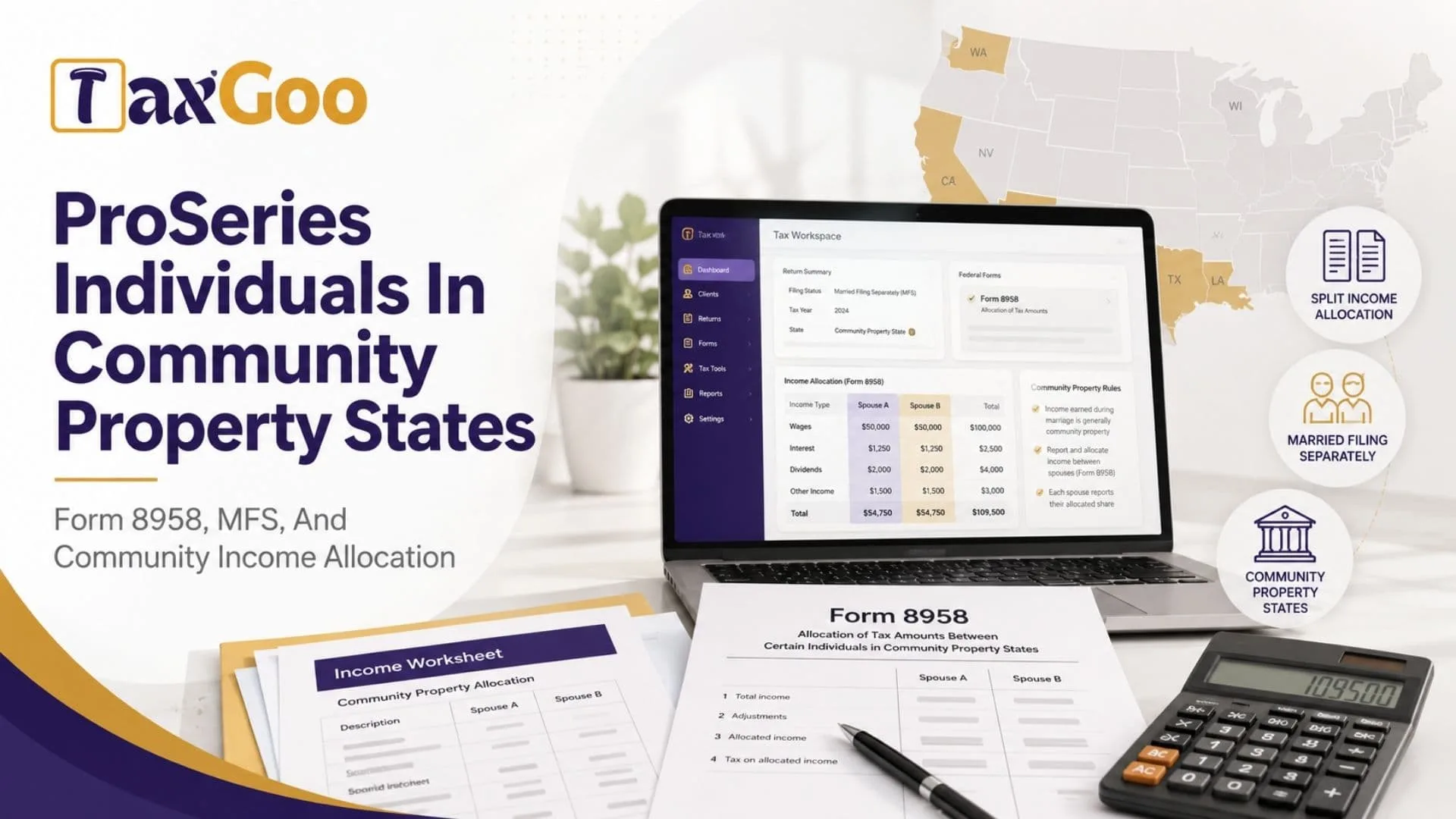 ProSeries Individuals In Community Property States 1 ProSeries Individuals In Community Property States