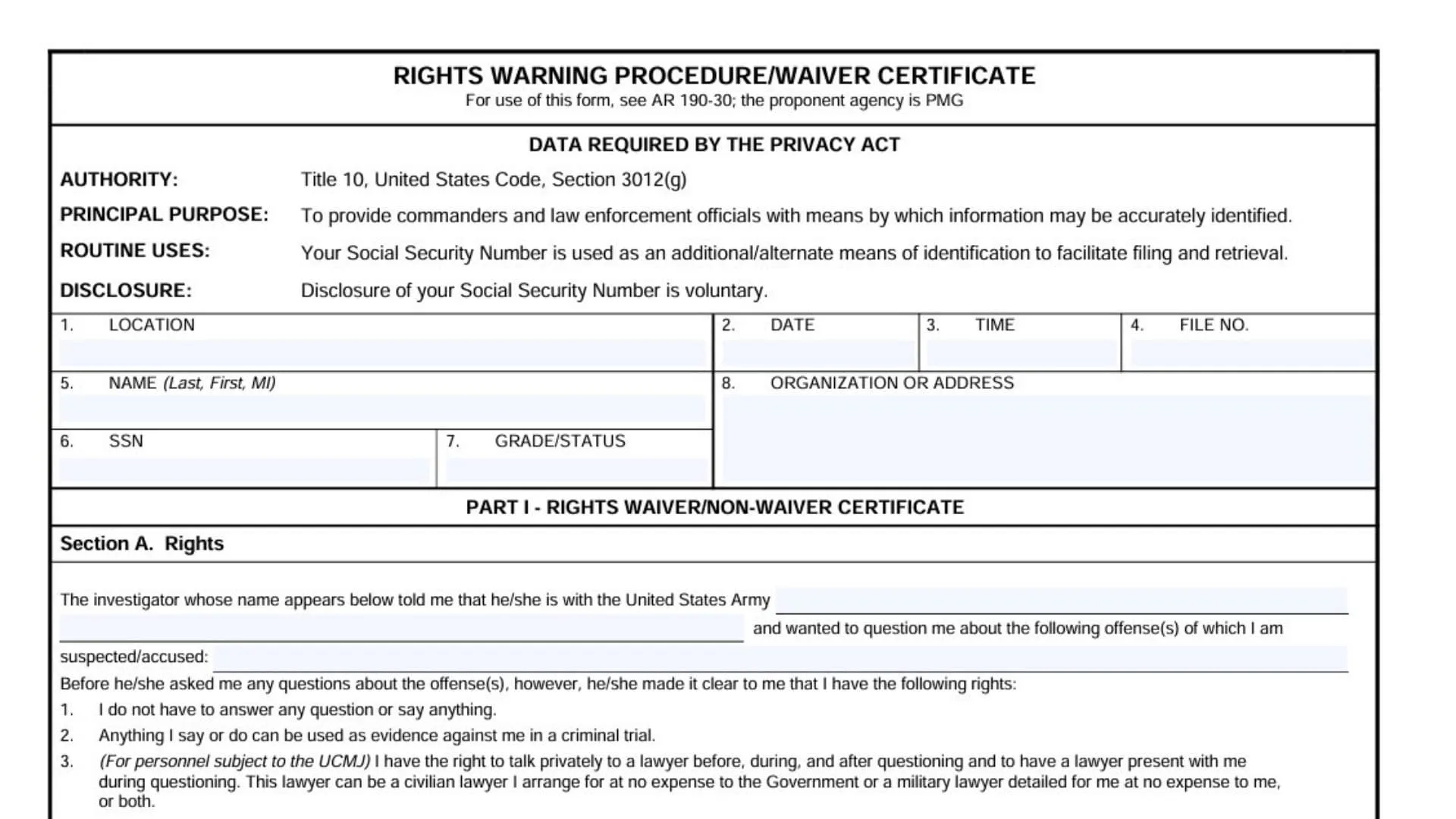 How to Fill Out DA Form 3881 1 How to Fill Out DA Form 3881