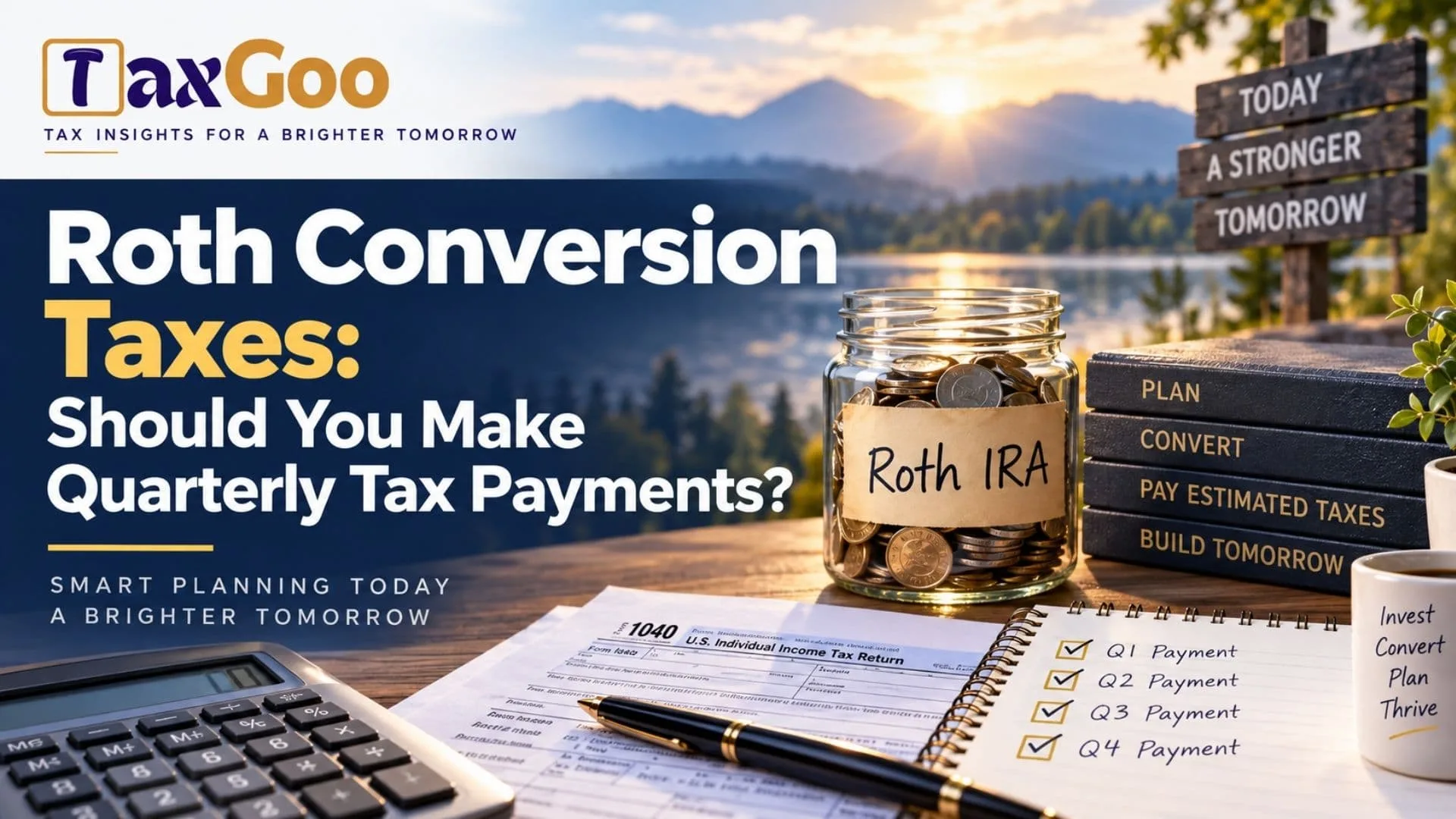 Roth Conversion Taxes: Should You Make Quarterly Tax Payments? 1 Roth Conversion Taxes: Should You Make Quarterly Tax Payments?