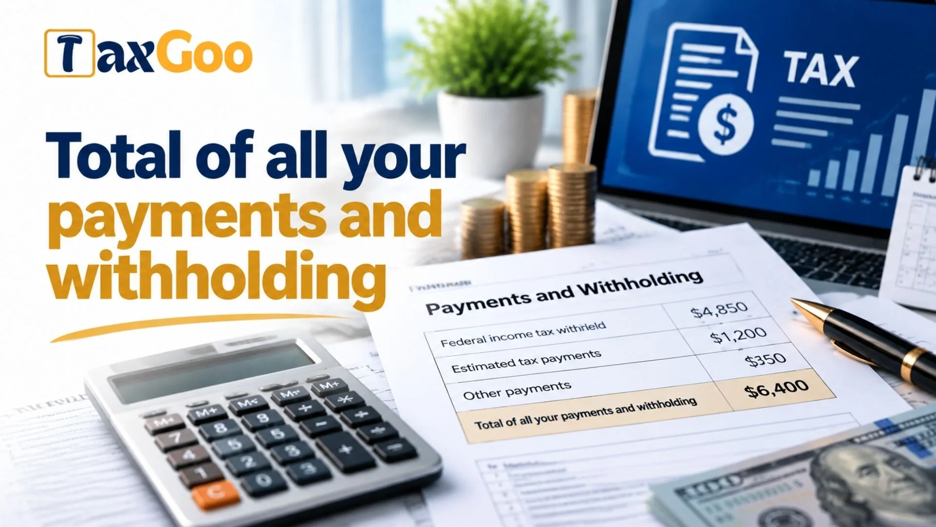Total Of All Your Payments And Withholding: A Complete Guide 1 Total of all your payments and withholding